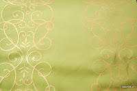 Luksusowa trudnopalna tkanina z haftem. "Tafta" butikowa. Na zasłony, poduszki, narzuty, dekoracje. Kremowa, złota.