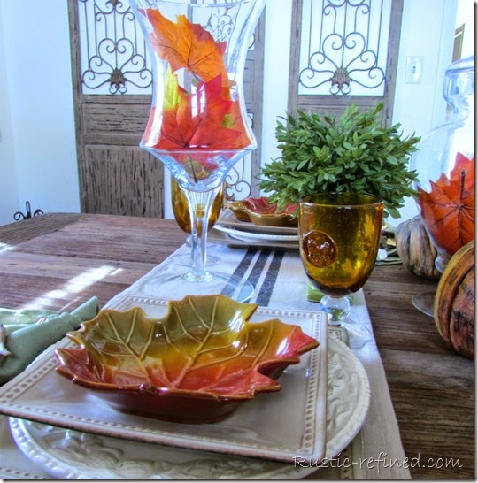 Fall Tablescape with Rustic Touches