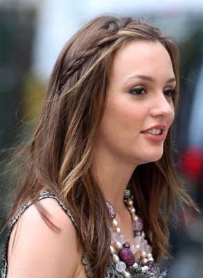 Leighton Meester la chica de gossip girl con trenza