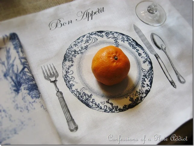 CONFESSIONS OF A PLATE ADDICT DIY Tablescape Placemats