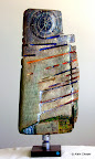 078 - Cyclope - 1997<br />
H 72 x 33<br />
Sculpture bois polychrome