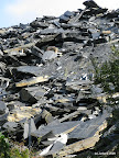 Leisteenafval.
