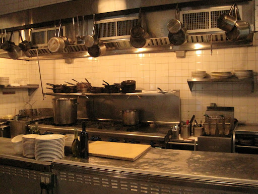 The open kitchen at Barbuto.