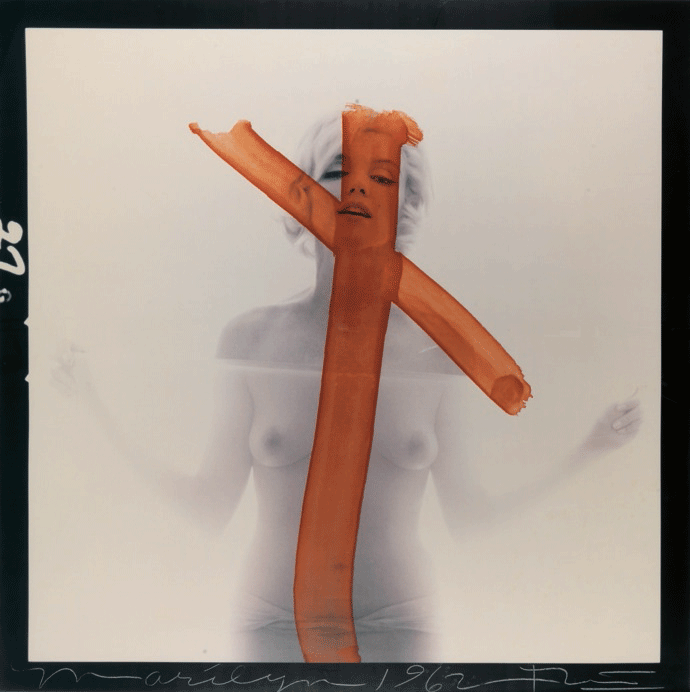 Bert Stern [ Marilyn Crucifix II ] 1962.gif