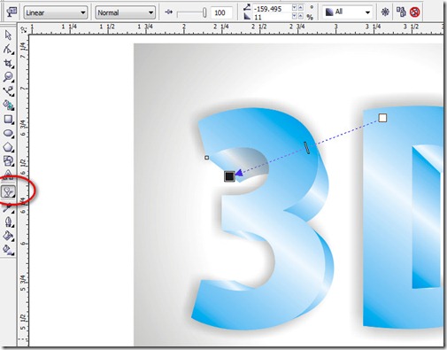 3D Text Corel Draw