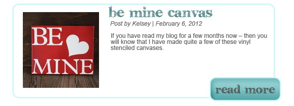 Be Mine Canvas