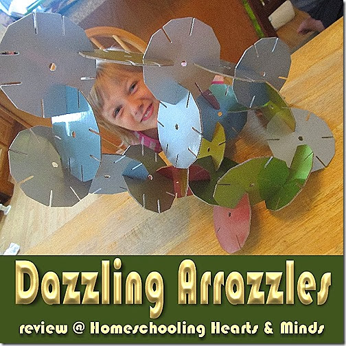 Arrazzles---a new kind of building toy  from Funnybone Toys, a review at Homeschooling Hearts & Minds