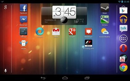 Android 4.1.2 - Landscape Mode