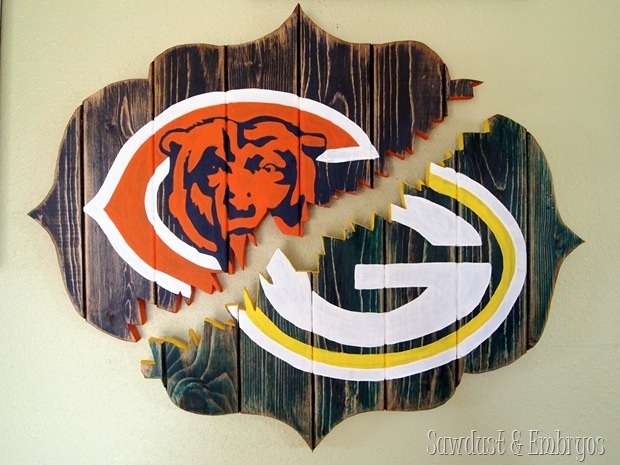 'House Divided' Broken Bracket-Shaped Sign {Sawdust and Embryos}