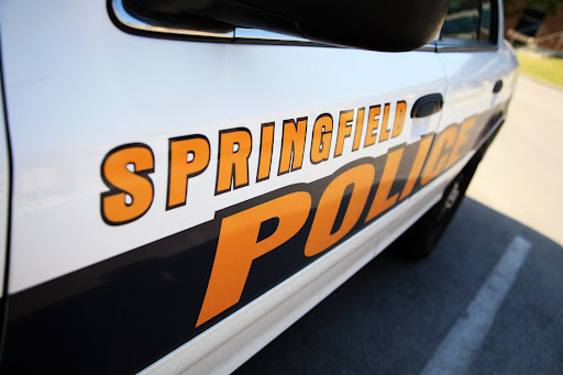 A Springfield patrol car sits in the Springfield Police Department's parking lot. 
Photo Credit: Alex Crowder