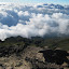 Clouds around the base of Raung