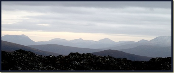 View south to the hills beyond Rannoch (Achallader area)
