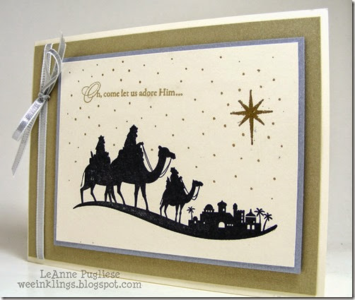 LeAnne Pugliese WeeInklings Merry Monday 122 Come to Bethlehem Christmas Stampin Up