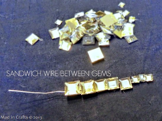 gem icicles ornament WIRE gem icicles ornament WIRE