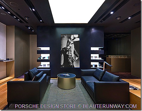Porsche Design Store Singapore Lounge area The Shoppes at Marina Bay Sands