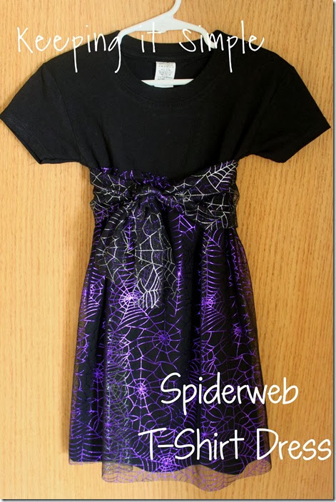 Spiderweb t-shirt dress