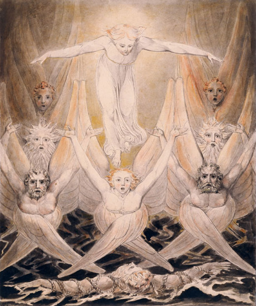 David Delivered Out Of Many Waters Circa 1805 By William Blake, William Blake