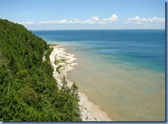 3376 Michigan Mackinac Island - Carriage Tours - view from the lookout at Arch Rock 3376 Michigan Mackinac Island - Carriage Tours - view from the lookout at Arch Rock