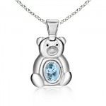 Baby Gift Aquamarine Pendant Baby Gift Aquamarine Pendant