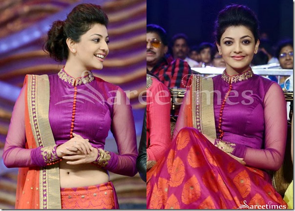 Kajal_Agarwal_High_Neck_Blouse