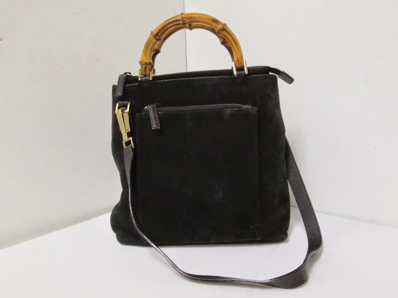 Gucci Black Suede Handbag
