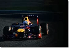 Vettel nelle prove libere del gran premio del Giappone 2013