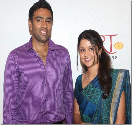 Cricketer Ashwin and Preethi at the Launch of GRT Platinum Bangles Collection