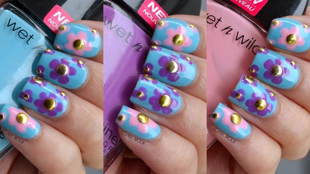 NAIL ART | Psychedelic Spring Flowers with Wet n Wild Wildshine Nail  Polishes | Cosmetic Proof | Vancouver beauty, nail art and lifestyle blog