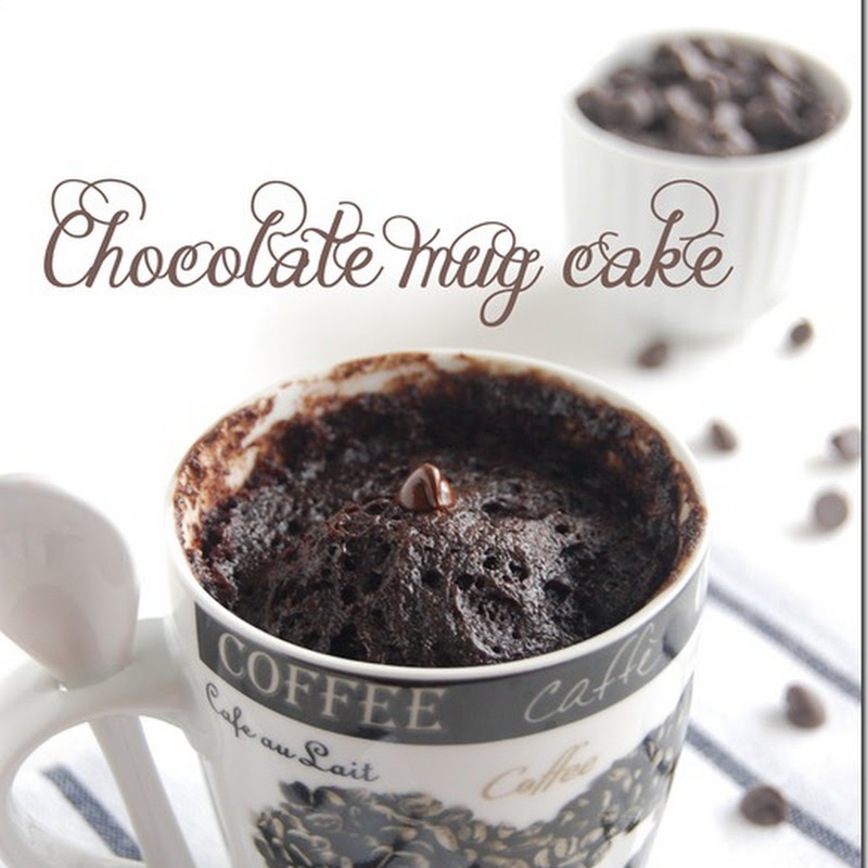 Eggless chocolate mug cake