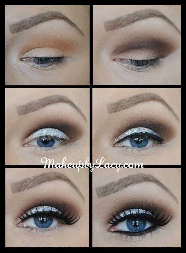 Glitter and Shimmer Eyeshadow Tutorial Fashion 2D