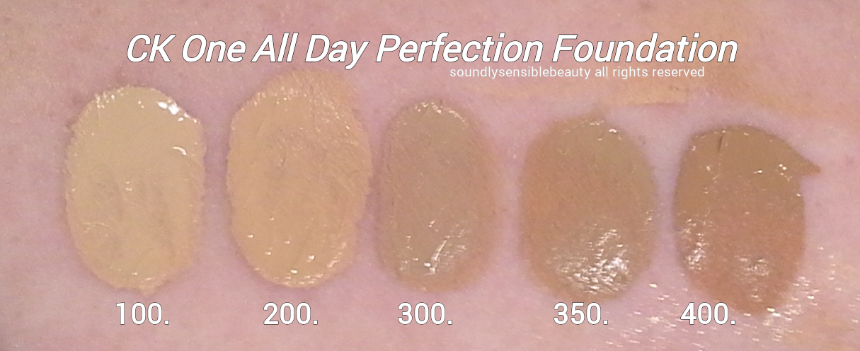 CK All Day Perfection Foundation Review & Swatches of Shades