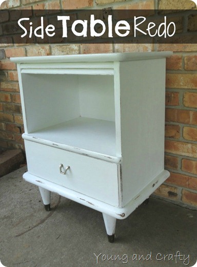 Chalk Paint Side Table Redo