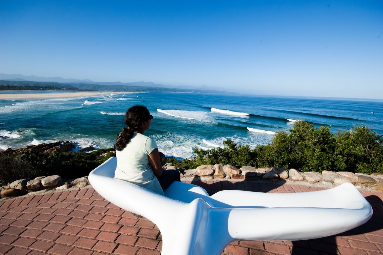 Me looking for whales at Plettenberg Bay