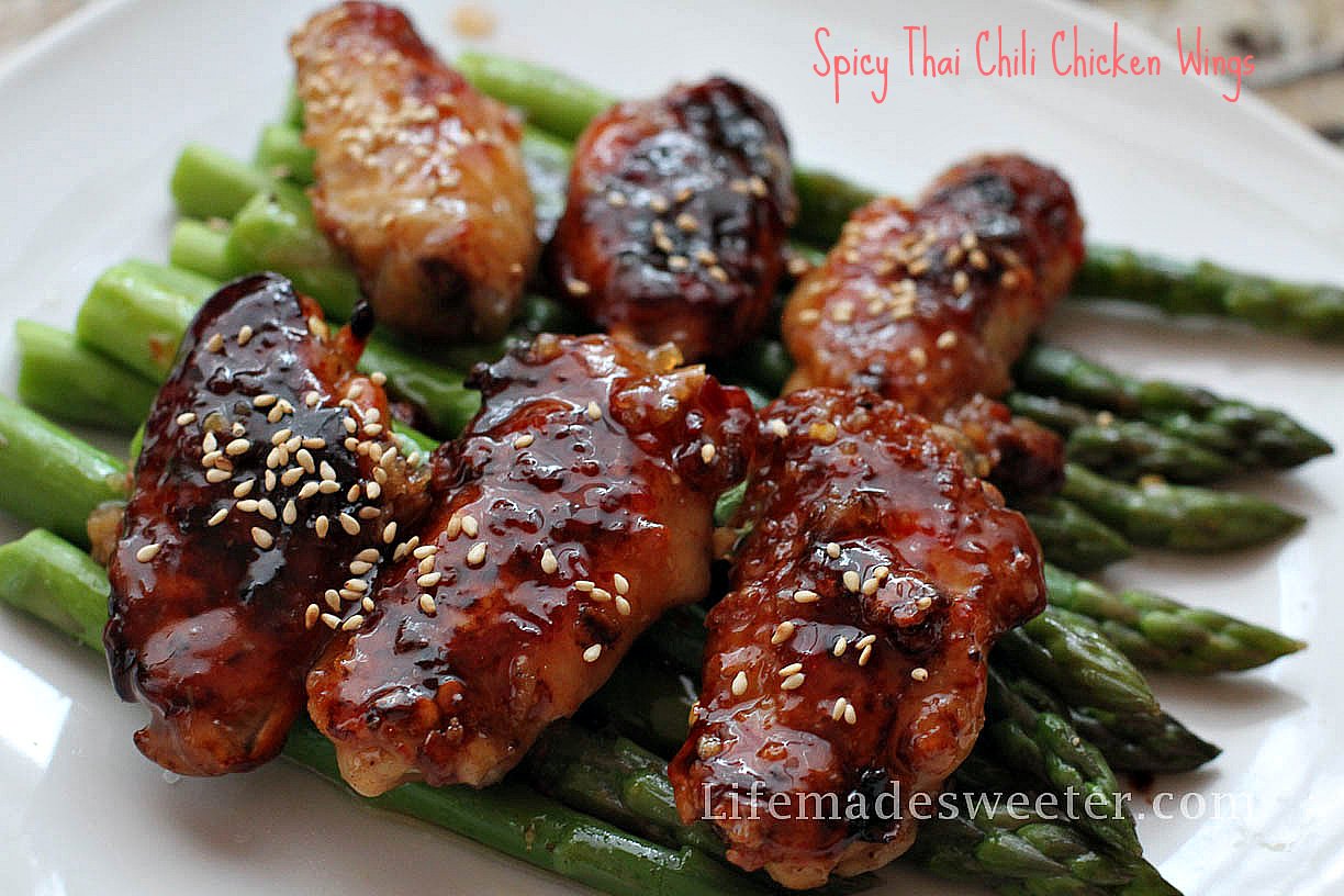 Spicy Thai Chili Chicken Wings Life made Sweeter