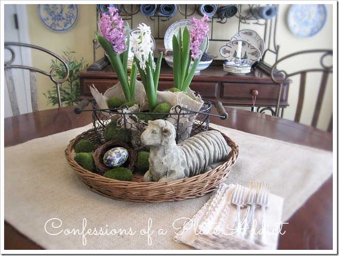 CONFESSIONS OF A PLATE ADDICT Rustic Easter Centerpiece3