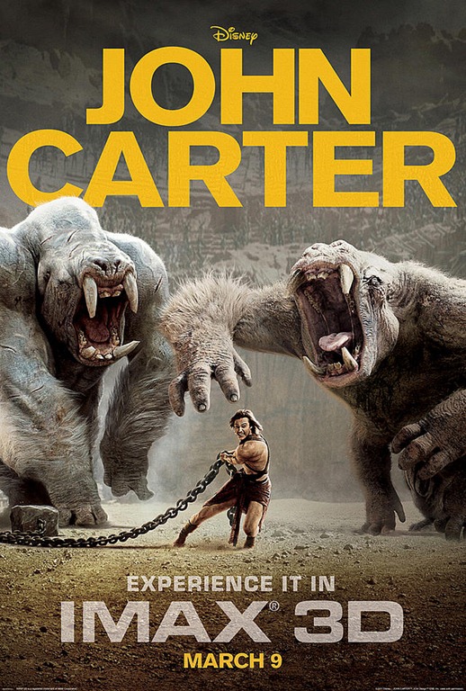John Carter IMAX 3D poszter