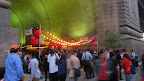 The entrance of the Archway under the Manhattan Bridge, where the market was held.