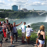on top of the falls in Niagara Falls, New York, United States