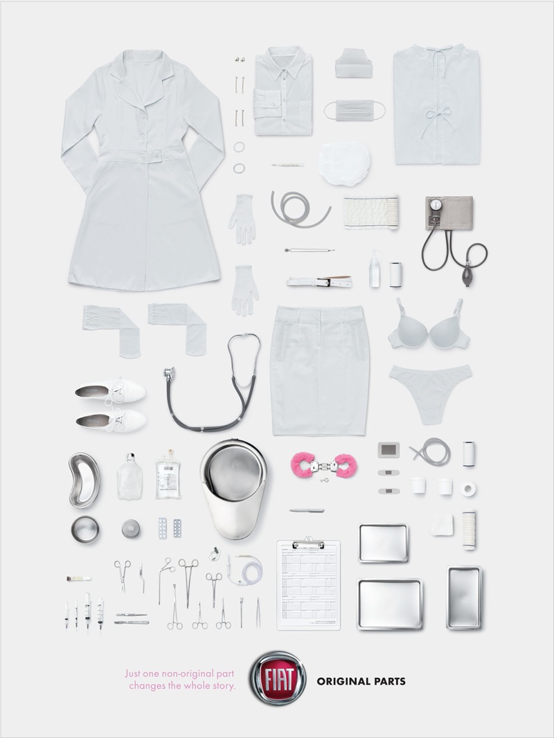 Fiat original parts handcuff