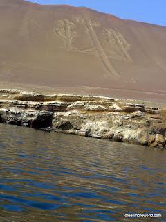 The Candleabra geoglyph at Paracas, Peru
