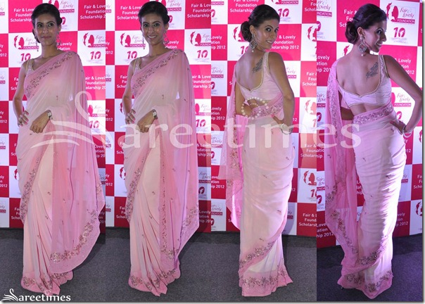 Pink_Embroidery_Georgette_Saree