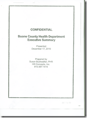 Health depart--FOIA report #1