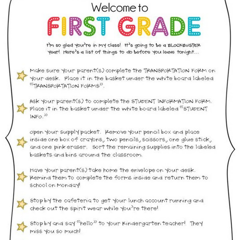The First Grade Parade: Meet The Teacher Ideas & Downloads