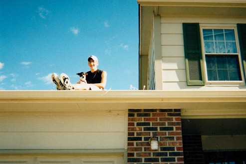 Wes and Gypsy on the roof