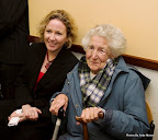 Olywn Enright with Artist at Exhibition Launch