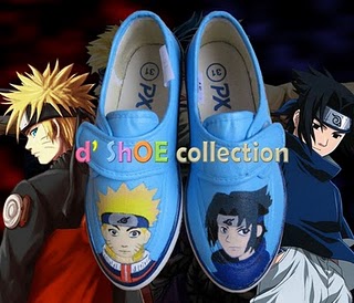 Sepatu Lukis Naruto Sasuke Dshoe Collection Sepatu Lukis Naruto Sasuke Dshoe Collection
