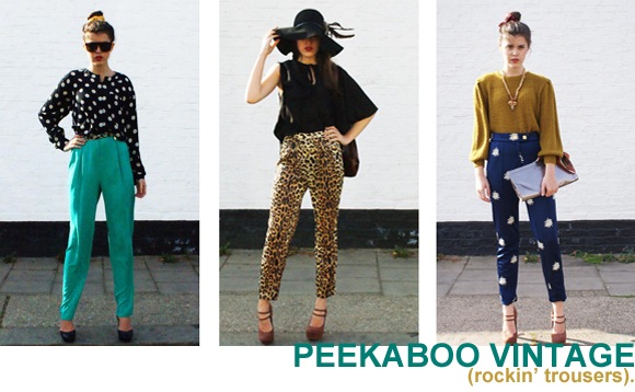 Ka-boom! Peekaboo have crashed landed onto the site with a crazy-cool vintage collection, that has nowt to do with retro stylin’, but everything to do with standout pieces that’ll stick with you for decades. It’s a statement trouser master class, and we all just got schooled. 