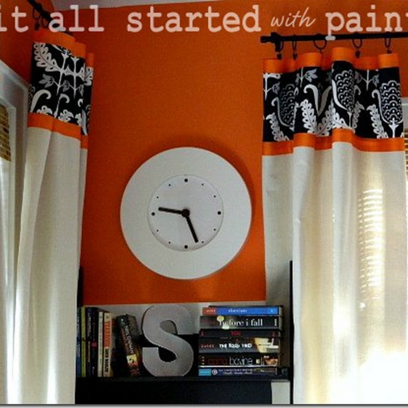 Black And Orange Curtains