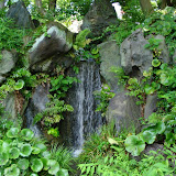 A waterfall in the Imperial Palace Gardens A waterfall in the Imperial Palace Gardens