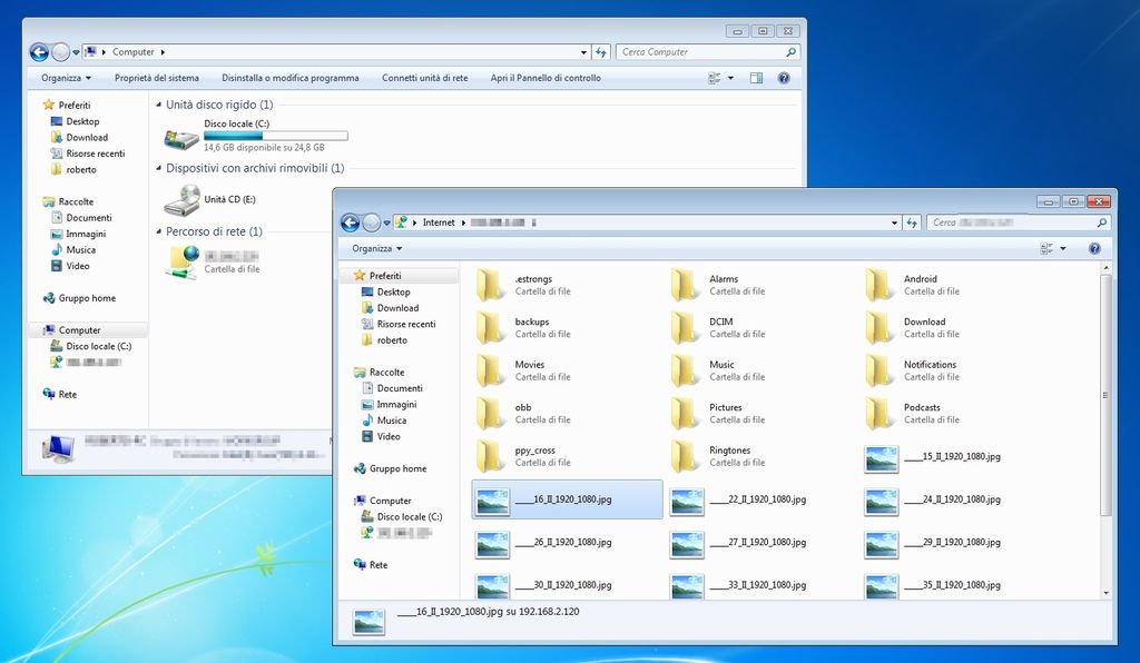 Accesso FTP da File Manager di  Microsoft Windows 